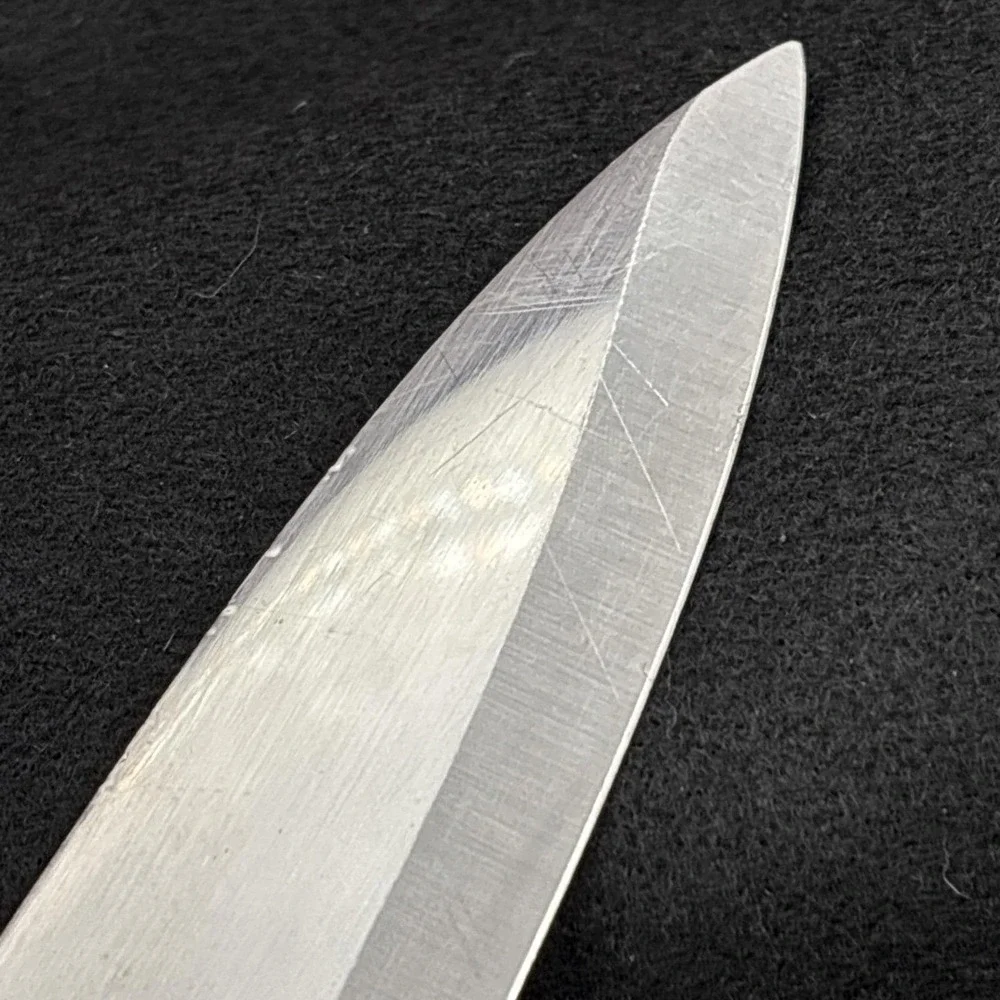 Vintage Full Extended Tang Chef's Knife‎ Japan Stainless Steel Wood Handle 14in